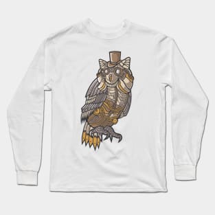 Steampunk Owl Long Sleeve T-Shirt